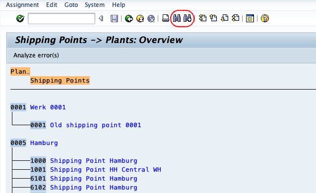 Assigning Shipping point to Plant in SAP