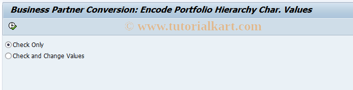 SAP TCode AFW_BP4 - BP Conversion:: Encode PH Value