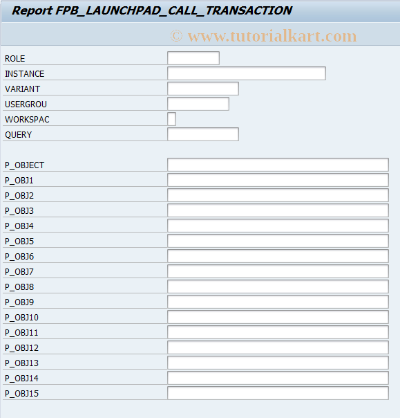 SAP TCode APB_CALL_IS_QUERIES - Call Infoset Queries