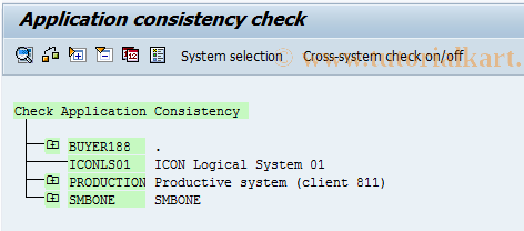 SAP TCode BDD5 - Application Consistency Check