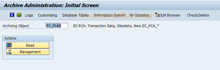 SAP TCode C299 - Archive Master Recipes