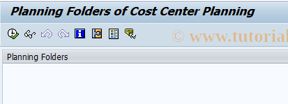 SAP TCode CCPPL - CCP: Execute Planning Folders