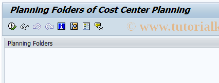 SAP TCode CCPPMD - CCP: Display Planning Folders