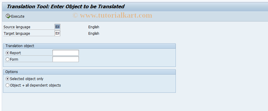 SAP TCode CJET - Translation Tool - Drilldown