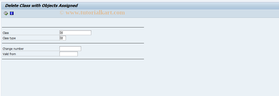 SAP TCode CL6M - Delete Class (with Assignments)