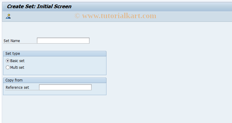 SAP TCode CMS1 - Create set (PPC)