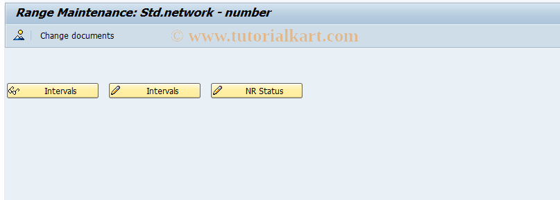 SAP TCode CNN1 - Number range maintenance : ROUTING_0