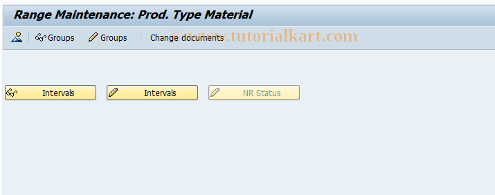 SAP TCode COMC_MATERIALID_ALL - Number Range Maintenance Materials
