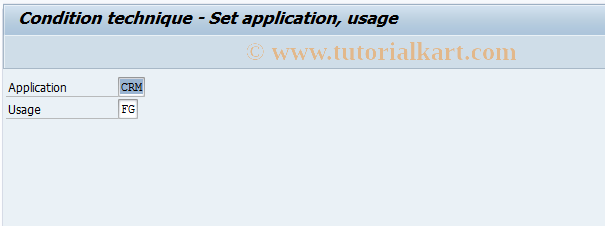 SAP TCode COND_TABLE_CRM_FG - Condition Tables for Free Goods