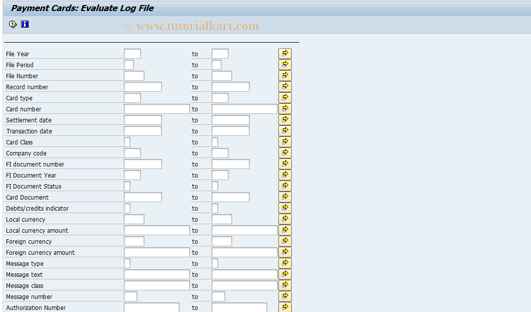 SAP TCode CRR3 - Evaluate Log File