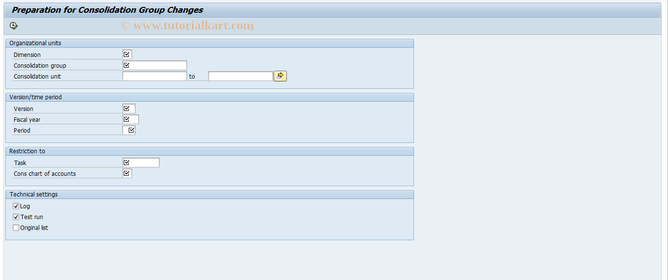 SAP TCode CX24 - Preparation for Divestiture