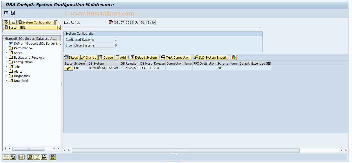 SAP TCode DB6EXPLAIN - DB6:  Explain SQL Statement