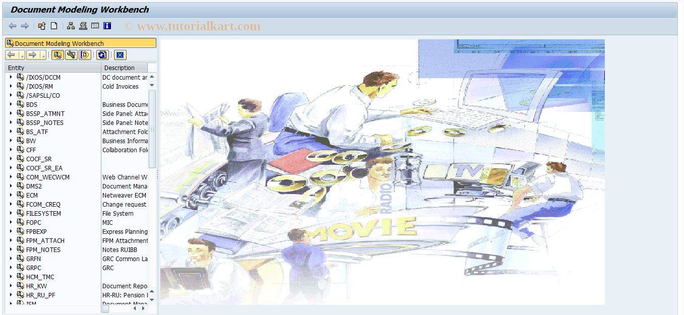SAP TCode DMWB - Document Modeling Workbench