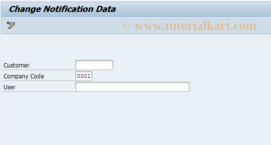 SAP TCode EBPP_CUST_CHNG - Change Notification Data