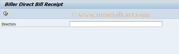 SAP TCode EBPP_RI - Biller Direct Bill Receipt