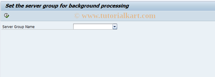 SAP TCode ESH_ADM_SERVER_GROUP - Set Server Group