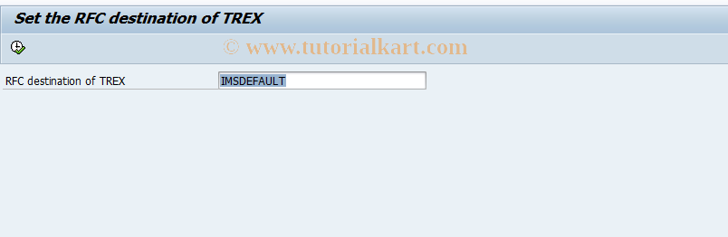 SAP TCode ESH_ADM_TREX_DEST - Set TREX Destination