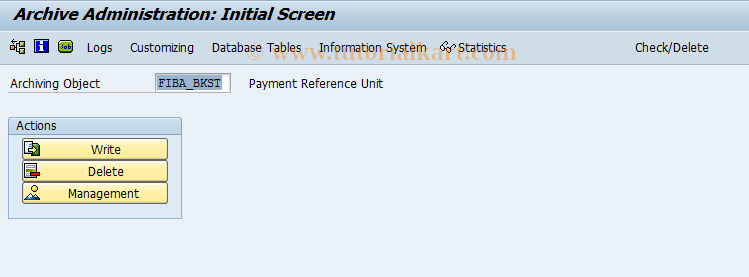 F90ABKST SAP Tcode Archiving Bank Statements Transaction Code