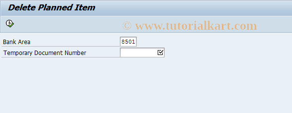 SAP TCode F9IM - Delete Planned Item