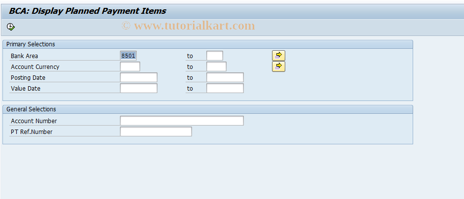 SAP TCode F9IN - Display Planned Items