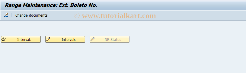 SAP TCode FBOLXT - Number range maintenance: FKK_BOLXT