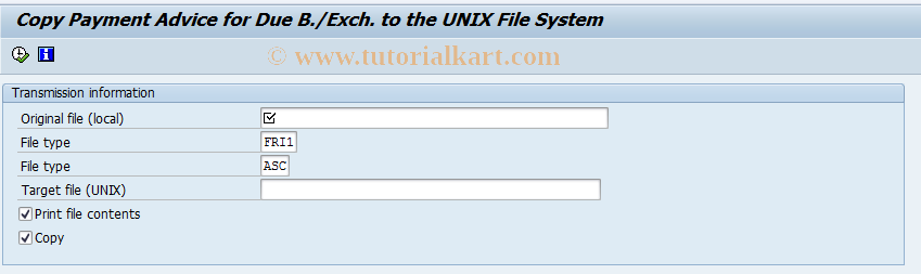 SAP TCode FBW7 - Bank file to file system (for FBWD)