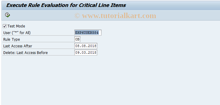 SAP TCode FCOM_ALERT_OBL - Order Monitor Rule Evaluation