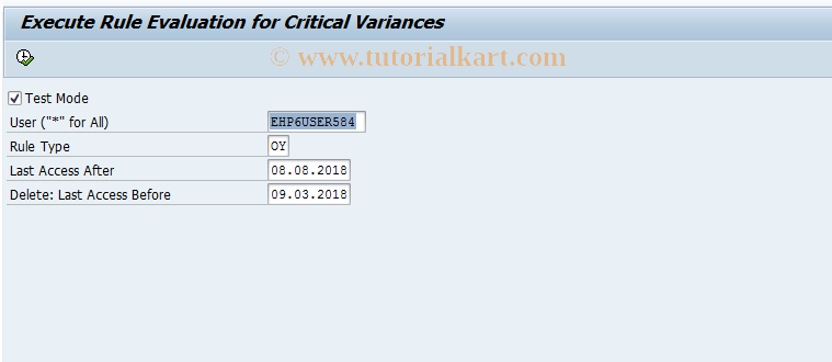 SAP TCode FCOM_ALERT_OYV - Order Monitor Rule Evaluation