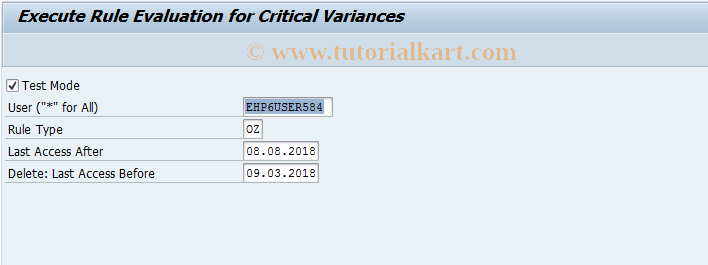 SAP TCode FCOM_ALERT_OZV - Order Monitor Rule Evaluation