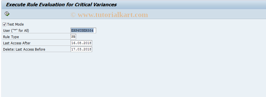 SAP TCode FCOM_ALERT_PBV - Profit Center Monitor Rule Evaluatio