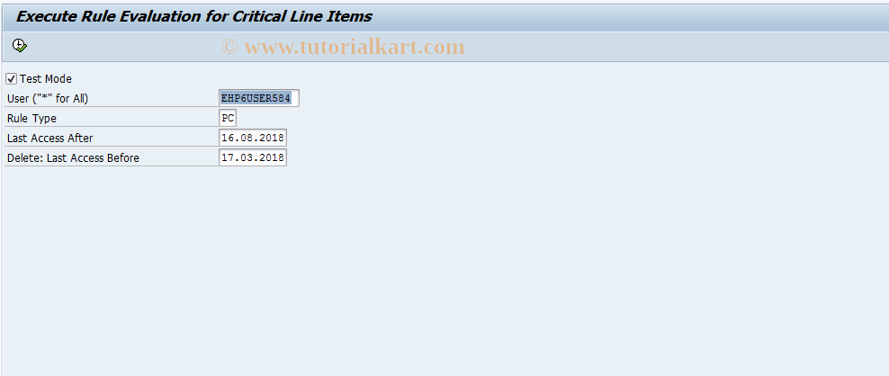 SAP TCode FCOM_ALERT_PCL - Profit Center Monitor Rule Evaluatio