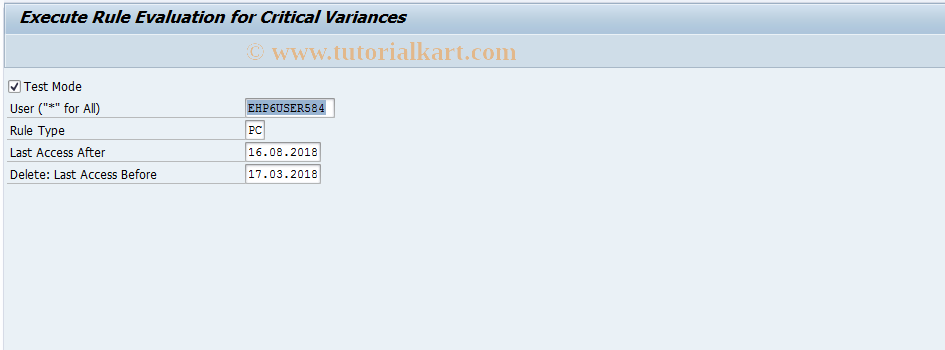 SAP TCode FCOM_ALERT_PCV - Profit Center Monitor Rule Evaluatio