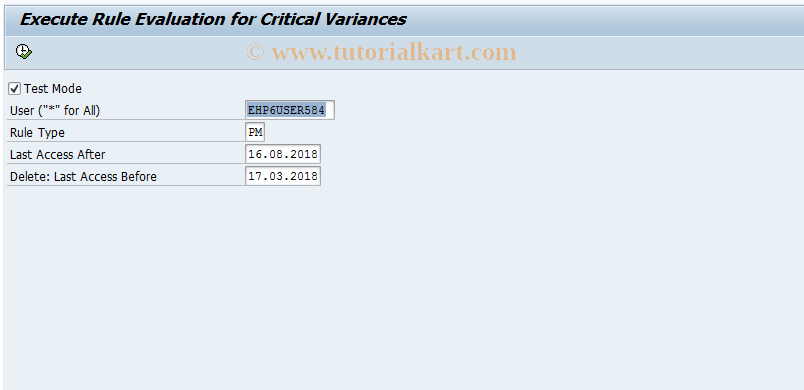 SAP TCode FCOM_ALERT_PMV - Profit Center Monitor Rule Evaluatio