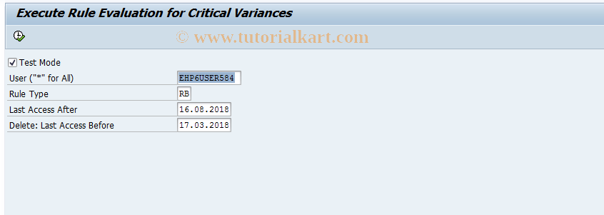 SAP TCode FCOM_ALERT_RBV - Projects Rule Evaluation