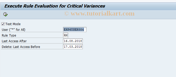 SAP TCode FCOM_ALERT_RMV - Projects Rule Evaluation