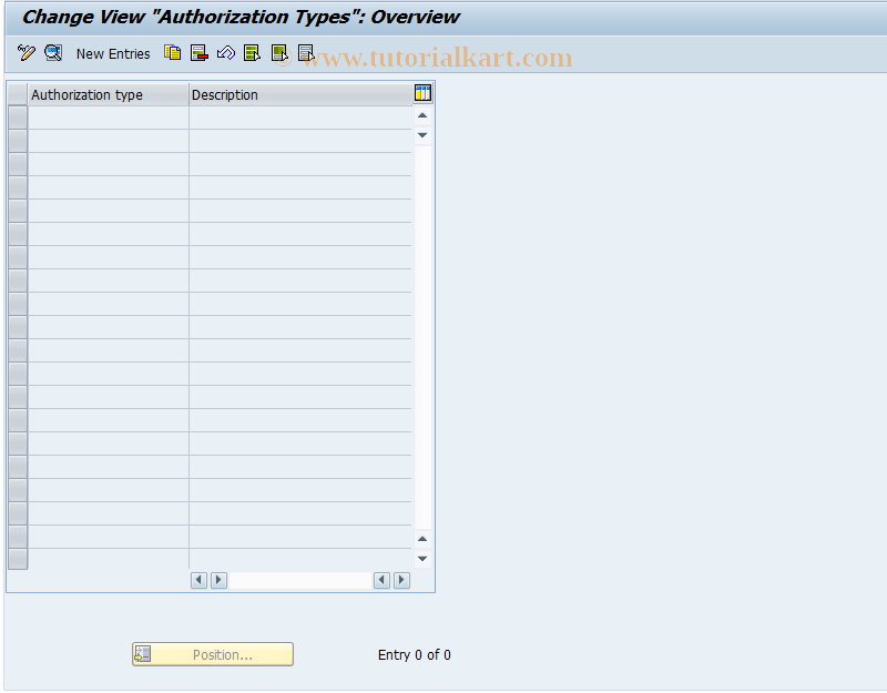 SAP TCode FICOBDT102 - FICO Configuration - BDT - Authorization type