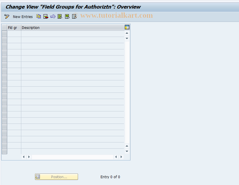 SAP TCode FICOBDT103 - FICO Config - BDT - Field Group Authoriz