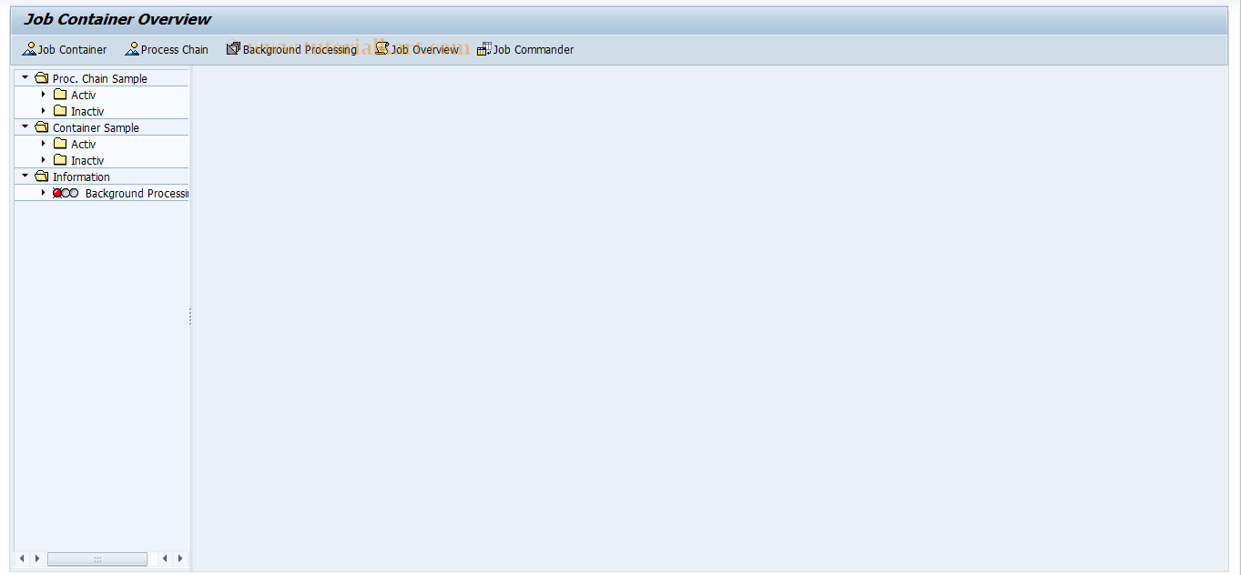 SAP TCode FKJOXTR - Job Container