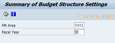 SAP TCode FMBS_STAT - Budget Structure Settings