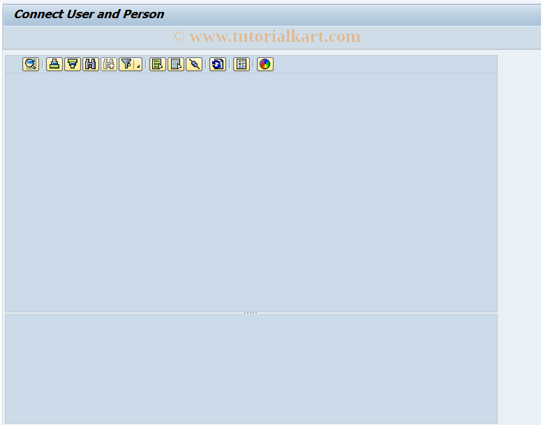 SAP TCode FOPCBU - Connect User and Person