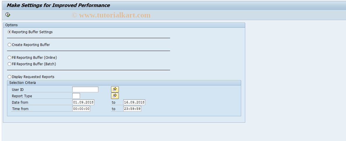 SAP TCode FOPCR_MAINTAIN - Settings for Improved Performance