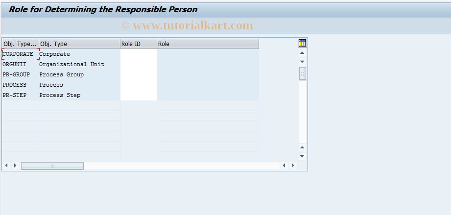 SAP TCode FOPC_CUST_PERS_RESP - Set Logic for Responsible Persons