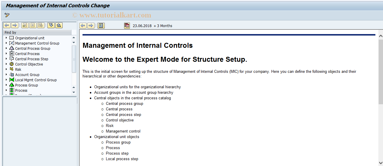 SAP TCode FOPC_STR_CHANGE - Change MIC