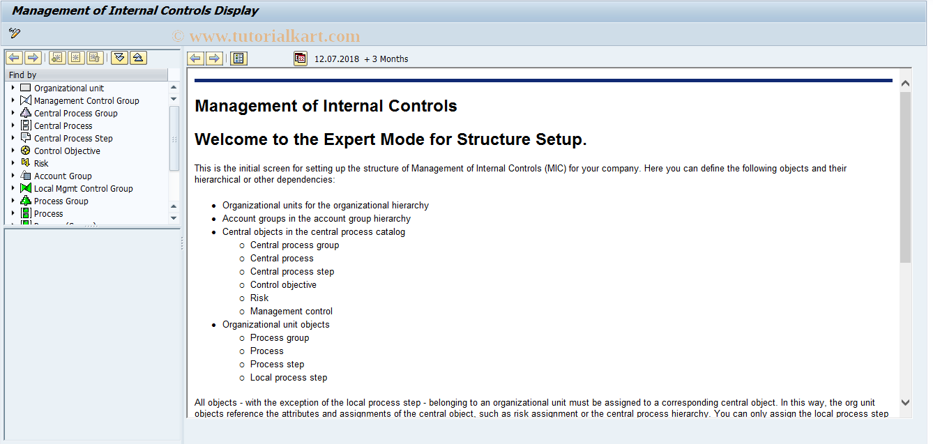 SAP TCode FOPC_STR_DISPLAY - Display MIC