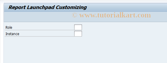 SAP TCode FPB_LAUNCHPAD_CUST - Customizing of Report Launchpad