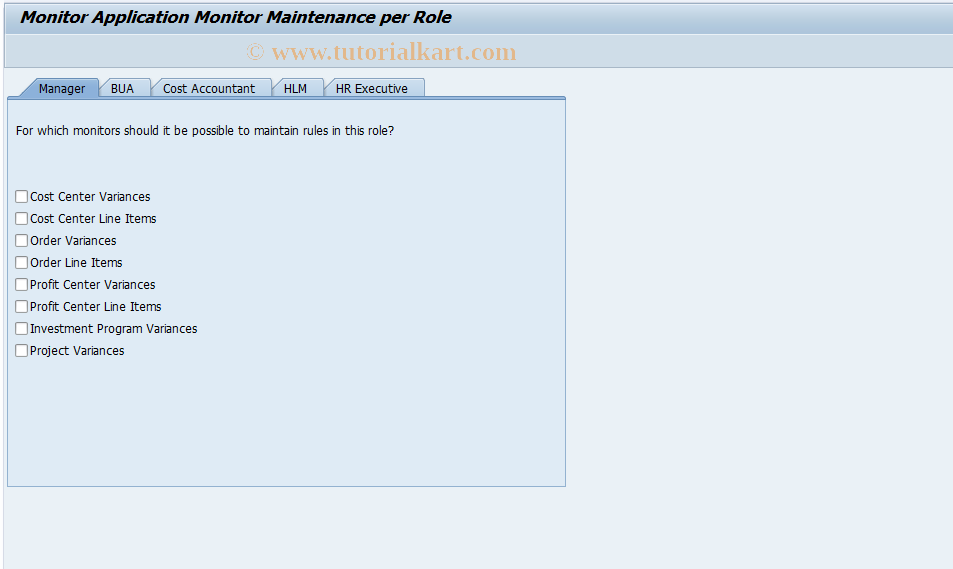 SAP TCode FPB_RULE_ADMIN_FRONT - Front End Rule Maintenance