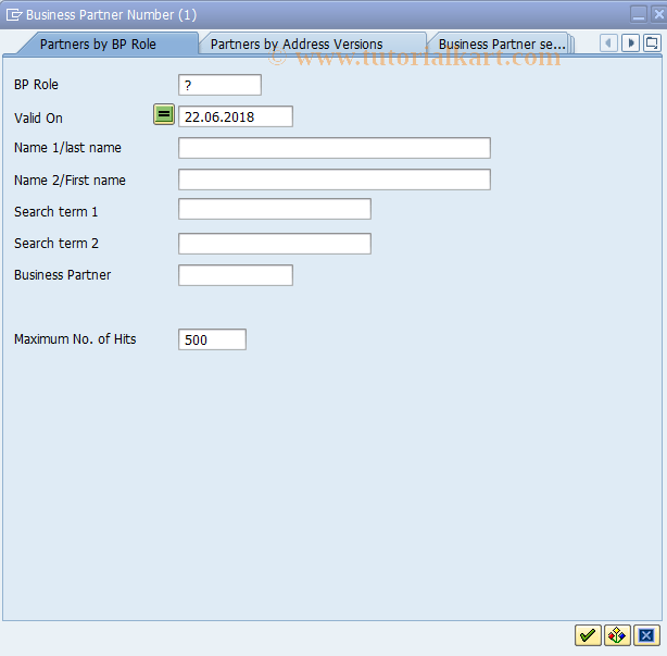 Ftb01512 Sap Tcode Change Counterparty Transaction Code