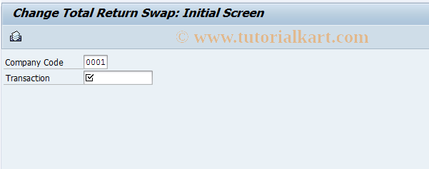 SAP TCode FTRTRES02 - Change Total Return Swap