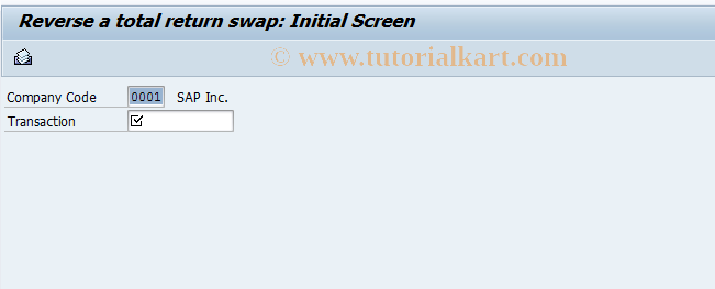 SAP TCode FTRTRES05 - Reverse Total Return Swap