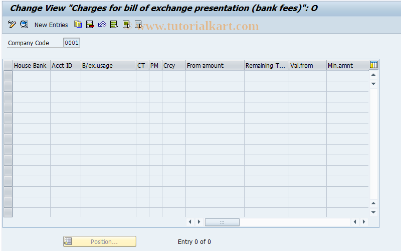 SAP TCode F_79 - C FI Maintain Table T045G